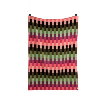 Åsmund bold blanket 135x200 cm - Pink-green - Røros Tweed