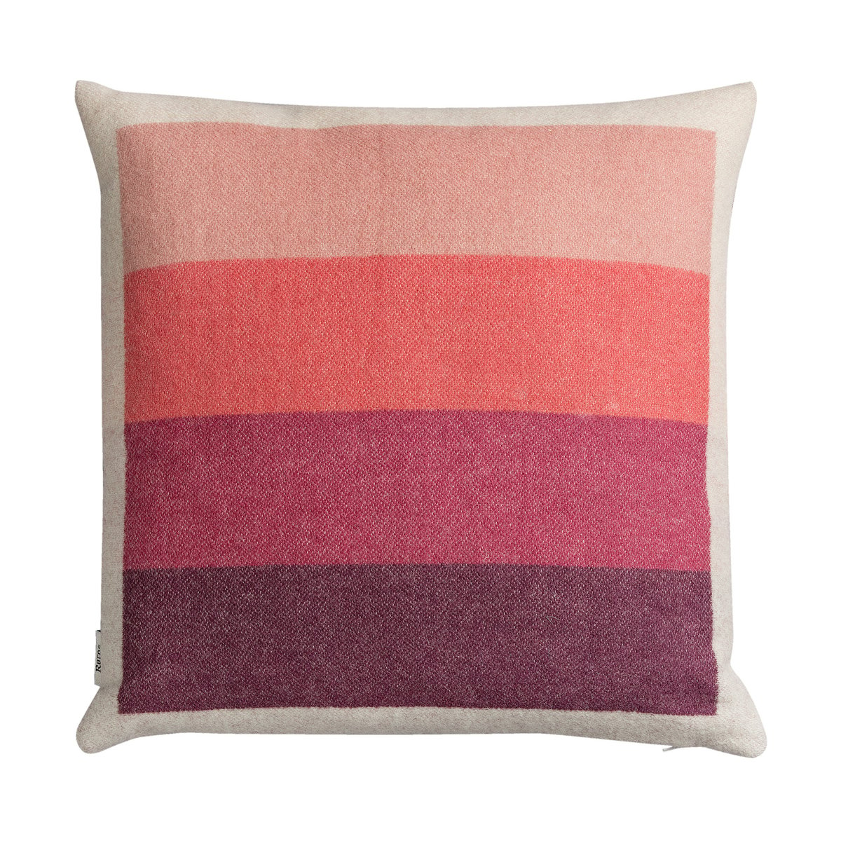 Røros Tweed Åsmund bold cushion 50x50 cm Pink-green