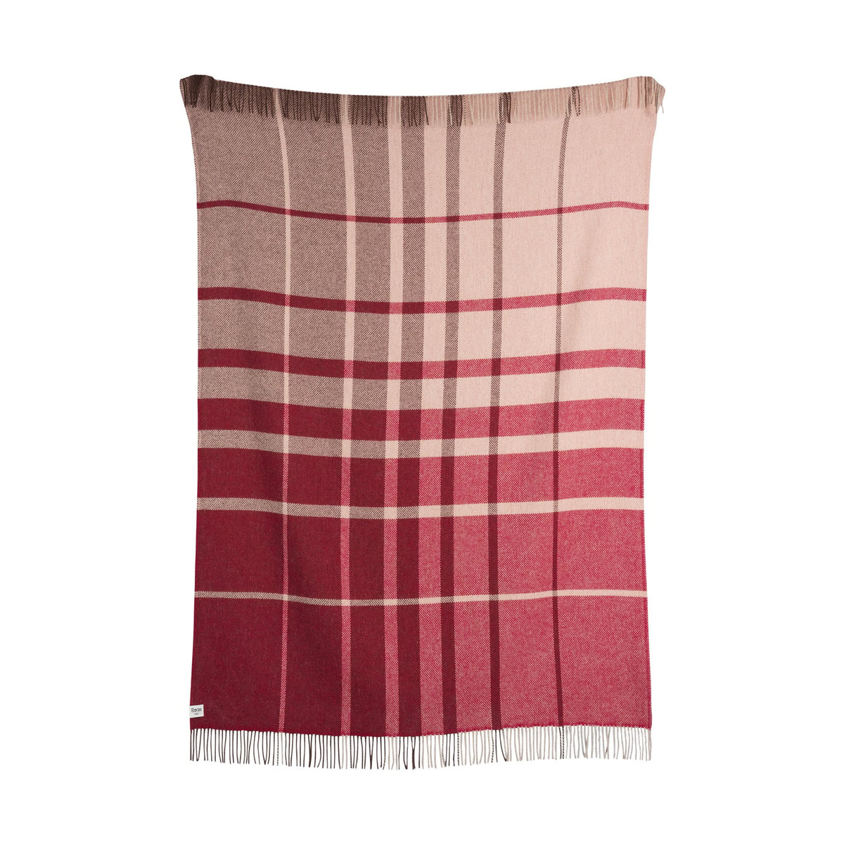 Røros Tweed Filos throw 145x220 cm Burgundy