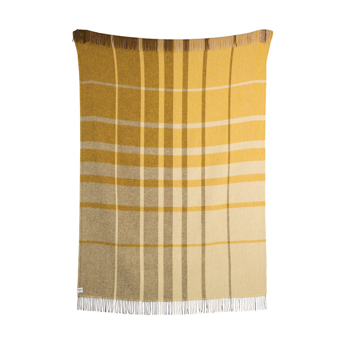 Røros Tweed Filos throw 145x220 cm Yellow