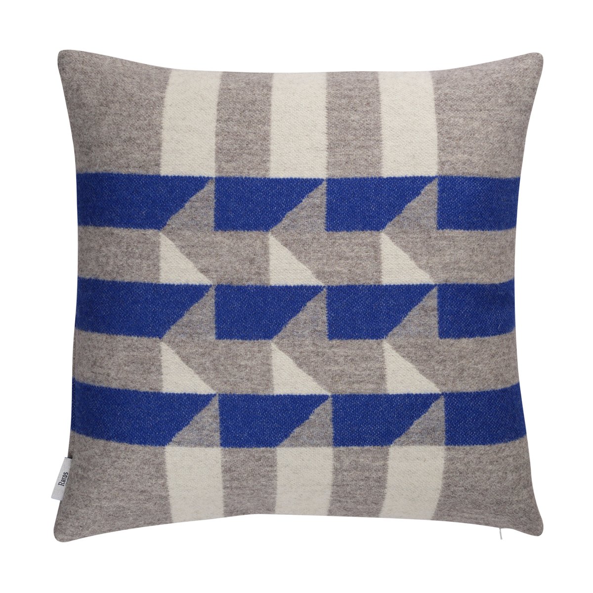 Røros Tweed Kvam cushion 50x50 cm Blue