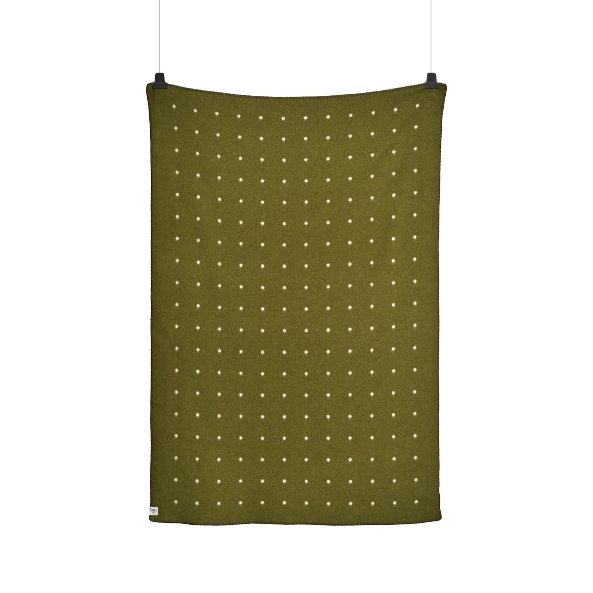 Røros Tweed Pastille blanket 135x200 cm Green moss