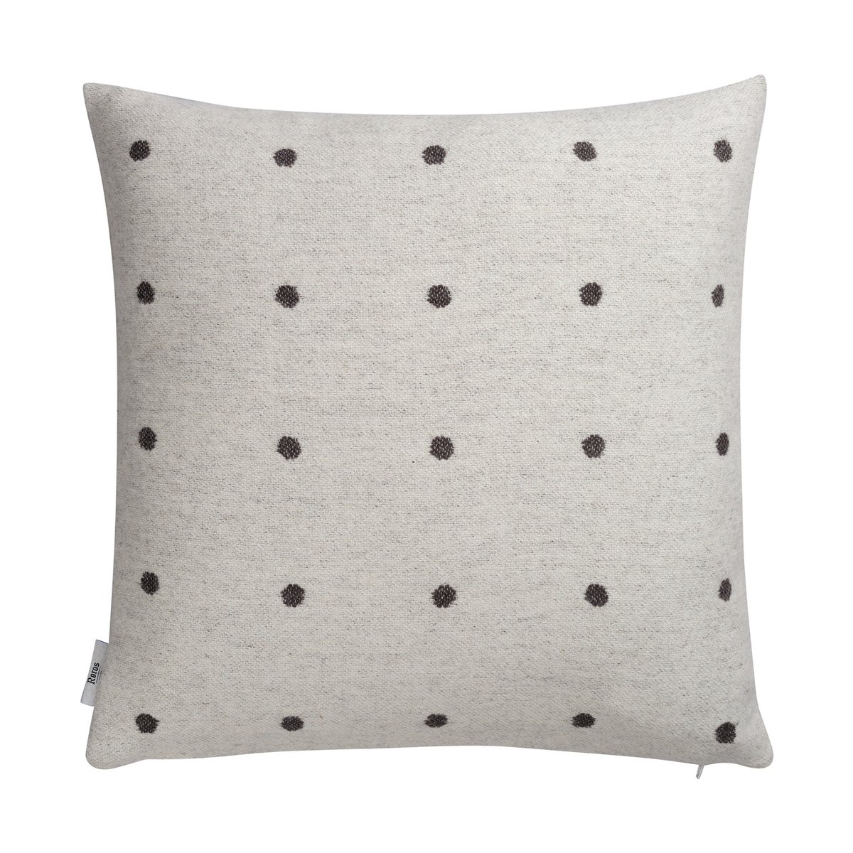 Røros Tweed Pastille cushion 50x50 cm Black and white