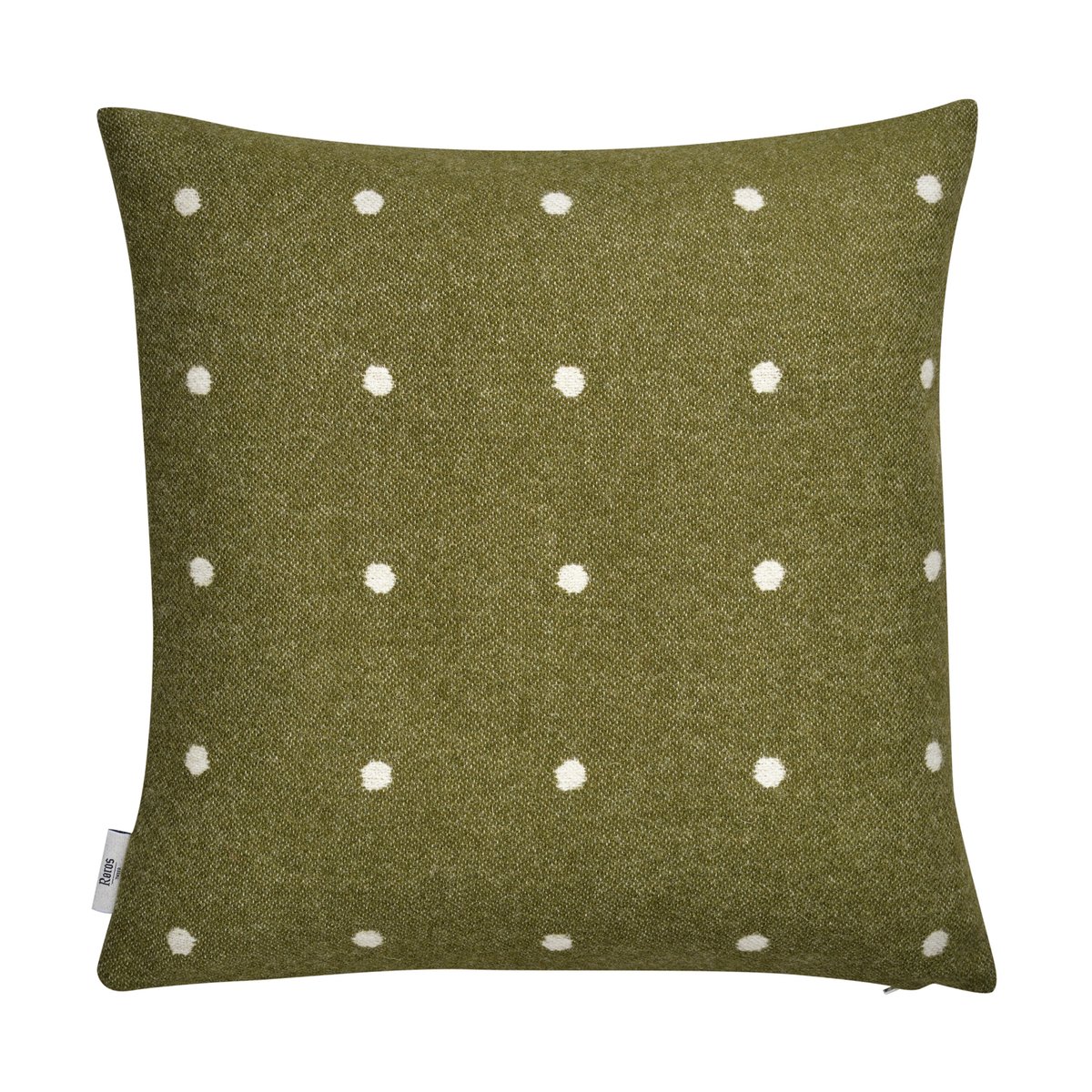 Røros Tweed Pastille cushion 50x50 cm Green moss