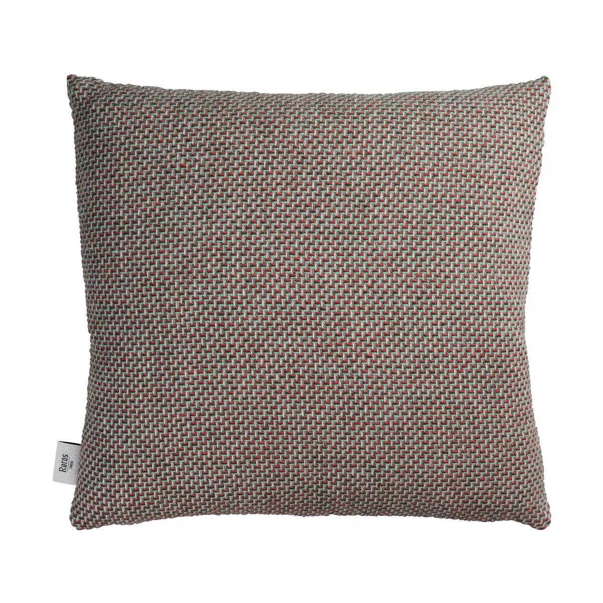 Røros Tweed Una cushion 50x50 cm Green-red