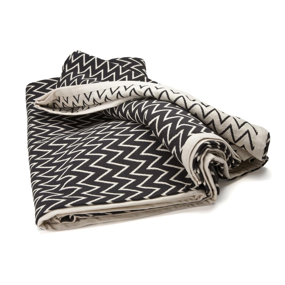 Ørskov Zigzag bedspread black 260x260 cm