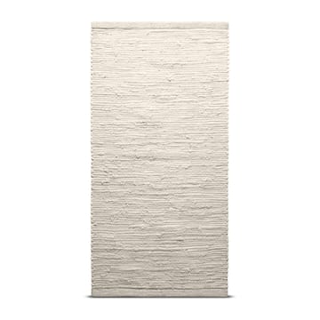 Cotton rug 140x200 cm - desert white (white) - Rug Solid