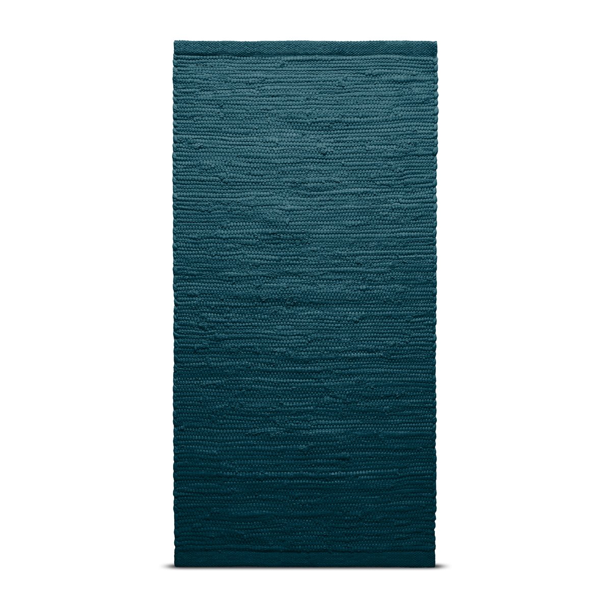 Rug Solid Cotton rug 140x200 cm petroleum (petrolblue)