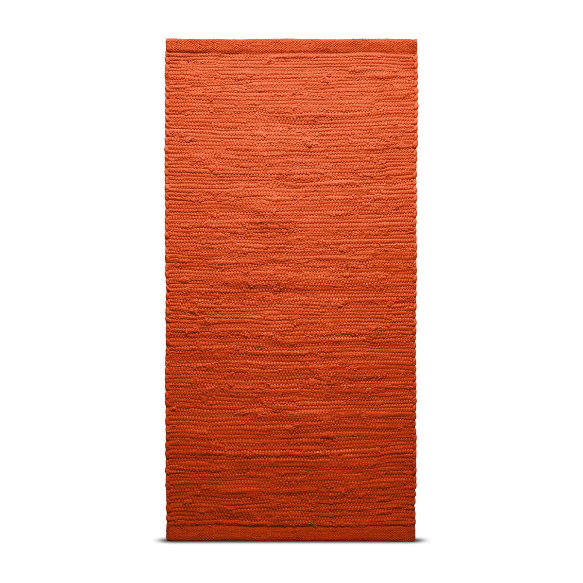 Rug Solid Cotton rug 140x200 cm solar orange (orange)