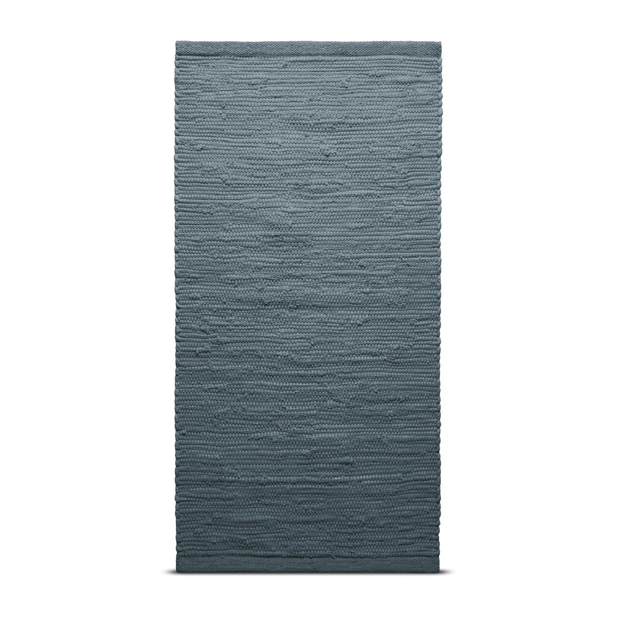 Rug Solid Cotton rug 140x200 cm steel grey (grey)