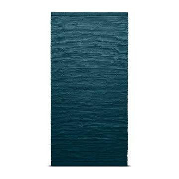 Cotton rug 65x135 cm - petroleum (petrolblue) - Rug Solid