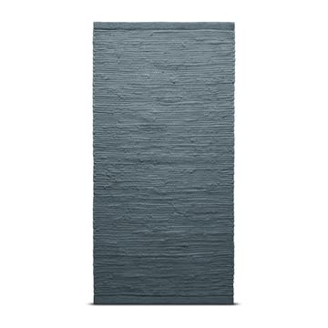 Cotton rug 65x135 cm - steel grey (grey) - Rug Solid