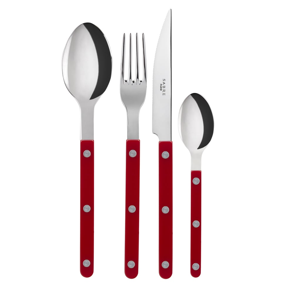 SABRE Paris Bistrot cutlery shiny 24 pcs burgundy