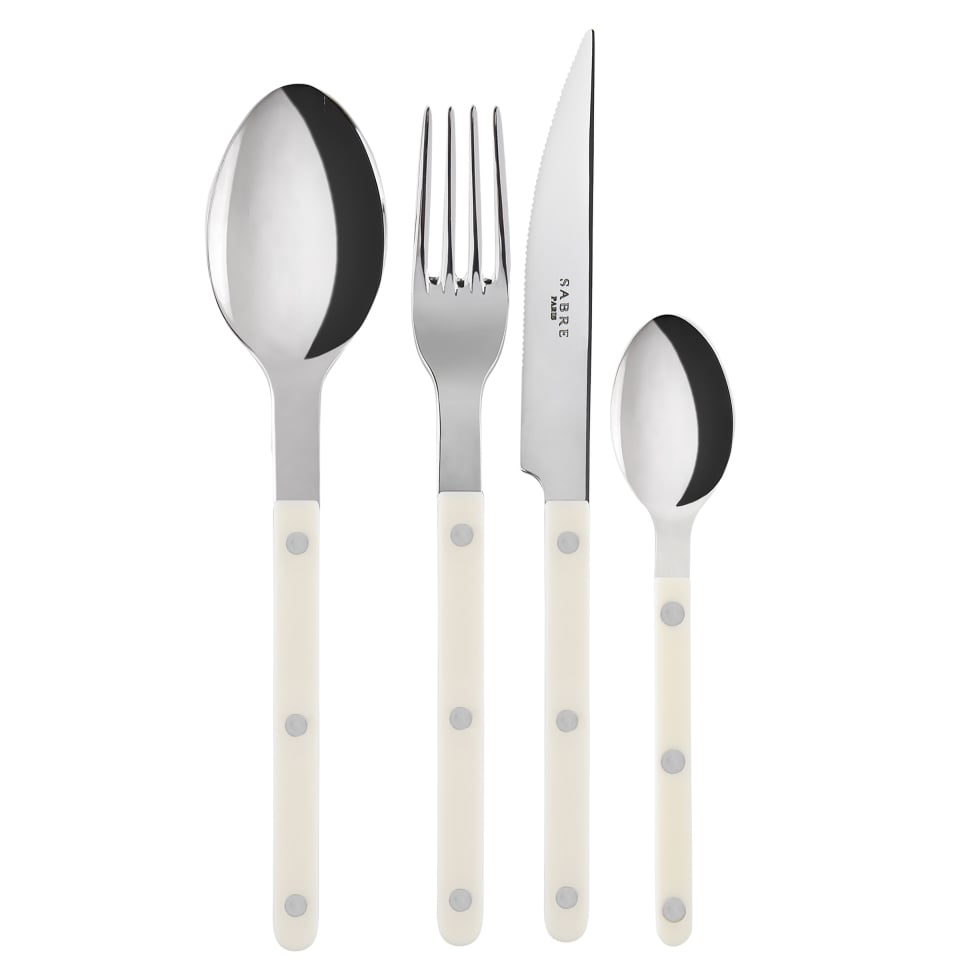 SABRE Paris Bistrot cutlery shiny 24 pcs ivory