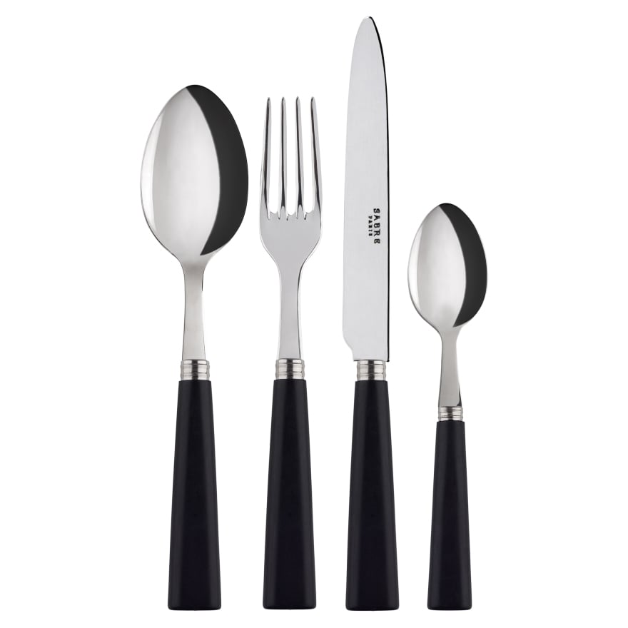 SABRE Paris Nature cutlery 24 pcs black wood