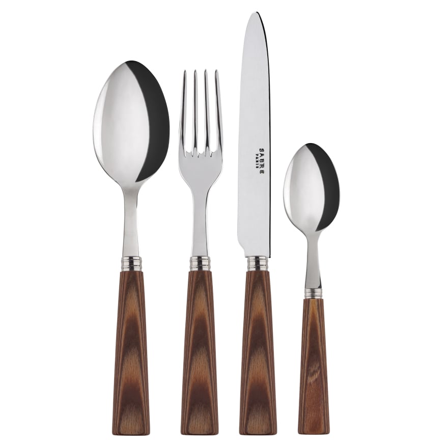 SABRE Paris Nature cutlery 24 pcs natural wood