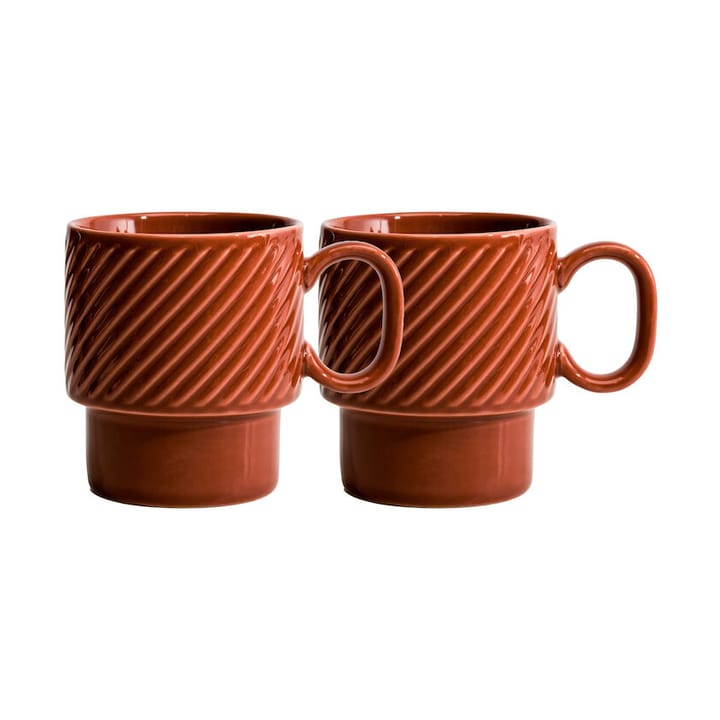 Coffee & More coffee mug 2-pack - Terracotta - Sagaform