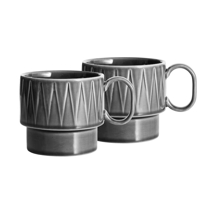 Coffee & More tea mug 2-pack - Gray - Sagaform