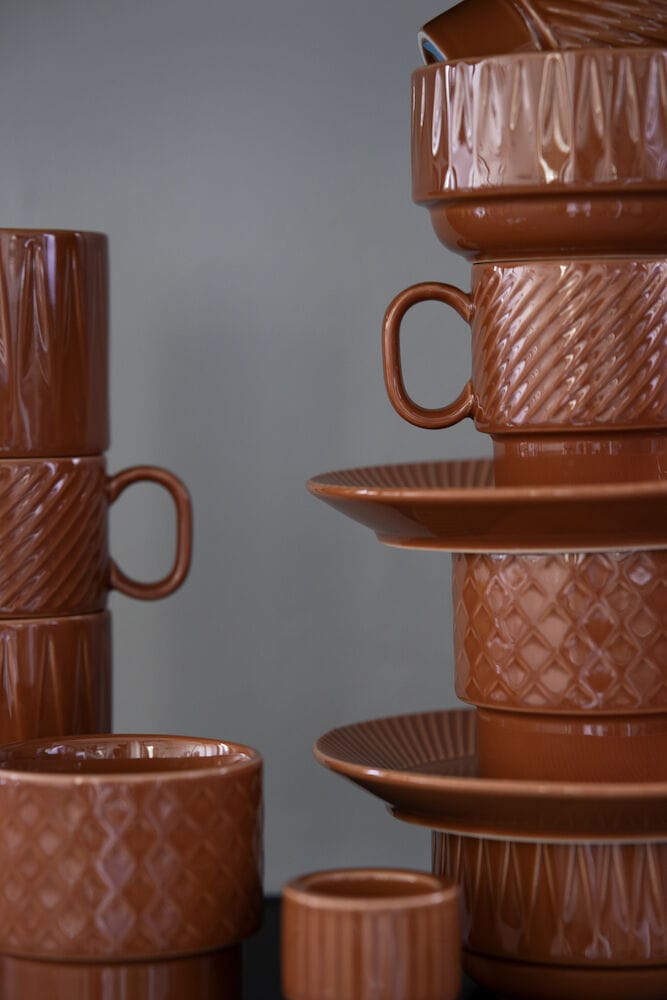 Coffee & More tea mug - Terracotta - Sagaform