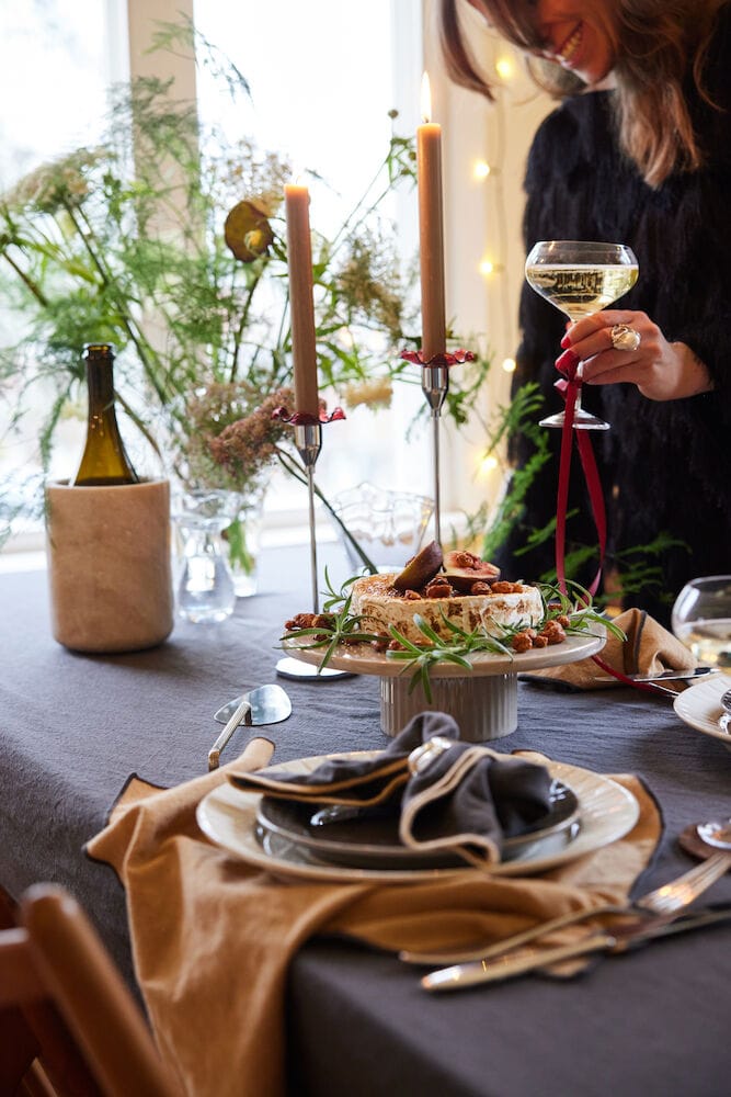 Edith tablecloth 150x280 cm - Gray - Sagaform