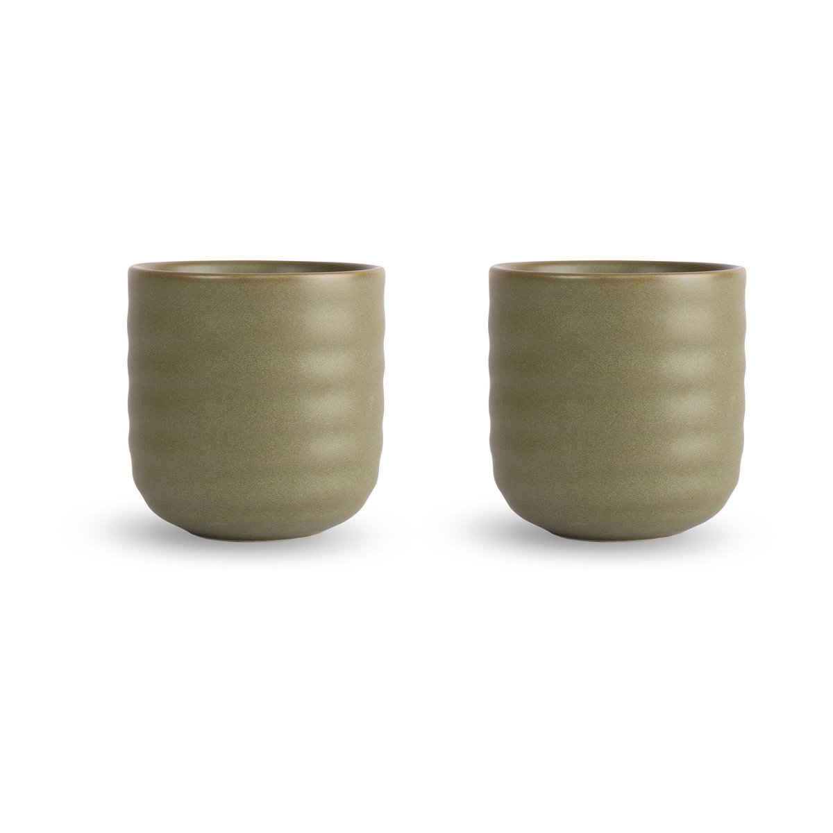 Sagaform Ellen cup 2-pack 18 cl Green | Scandinavian Design | Coffee cups | Green