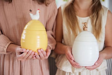 Ellen storage jar with lid Ø11.5 cm - Bone White - Sagaform