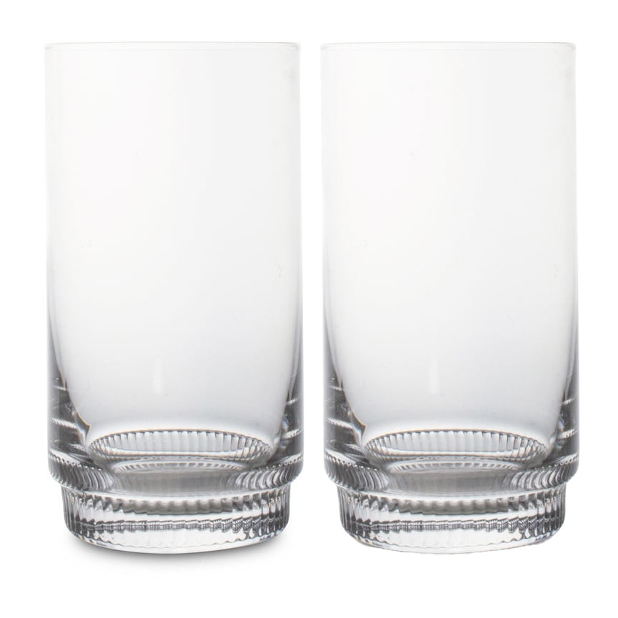 Sagaform Saga tumbler high 34 cl 2-pack Clear | Scandinavian Design | Drinking glasses & tumblers | Transparent