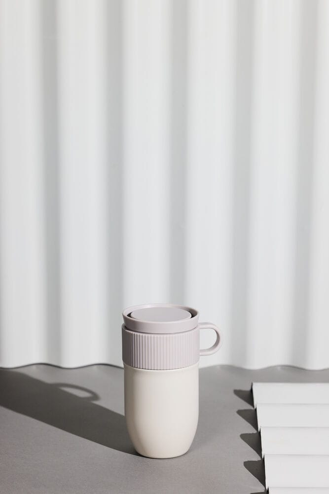 Ted car mug thermos mug 28 cm, Beige Sagaform