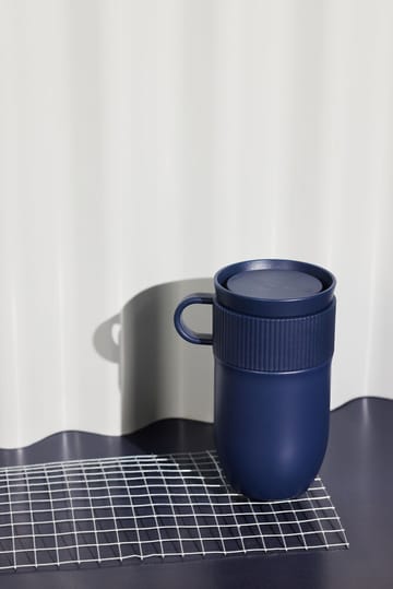 Ted car mug thermos mug 28 cm - Blue - Sagaform