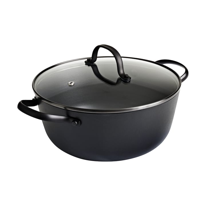 Satake saucepan in lightweight cast iron with glass lid - 24 cm - Satake