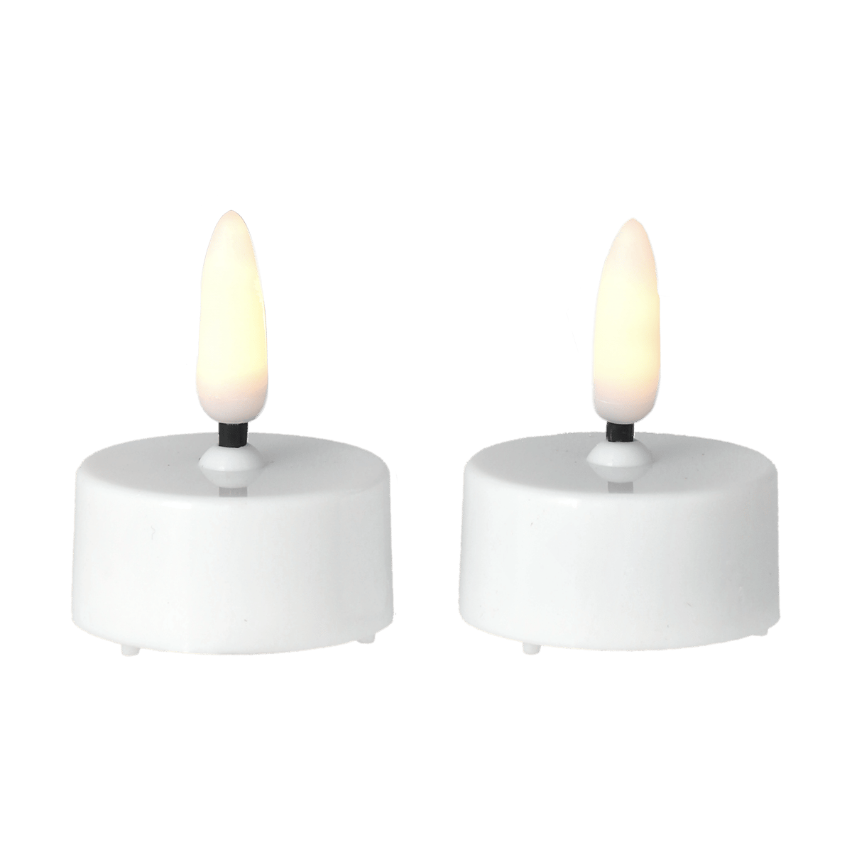 Scandi Essentials Bright LED tealight Ø3.8 cm 2-pack White