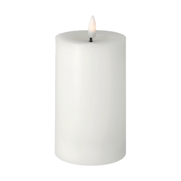 Bright Melt block candle 15 cm - White - Scandi Essentials