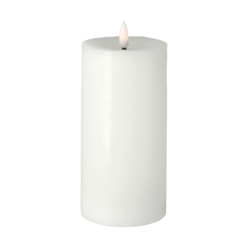 Bright Melt block candle 17,5 cm - White - Scandi Essentials