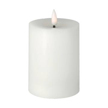 Bright Melt block candle LED 12,5 cm - White - Scandi Essentials