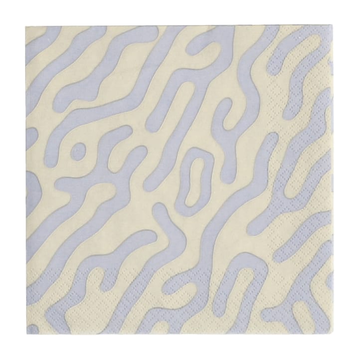 Trace napkins 33x33 cm 20 pack - sand-dusty blue - Scandi Essentials