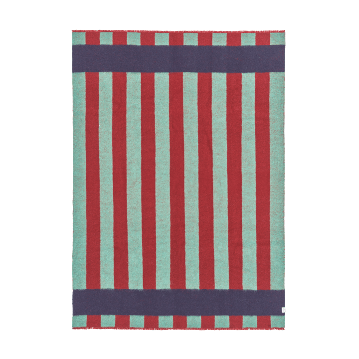 Aisles wool blanket 130x180 cm - Green - Scandi Living