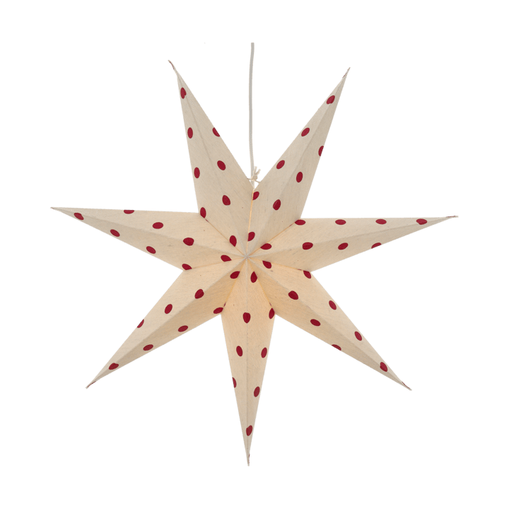 Bare advent star white-red dots - 60 cm - Scandi Living