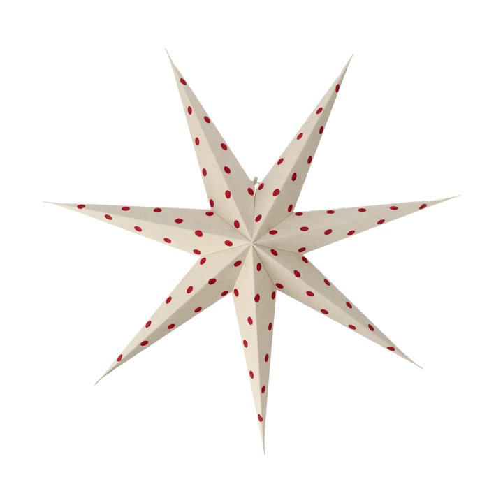 Bare advent star white-red dots - 80 cm - Scandi Living