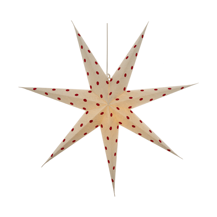 Bare advent star white-red dots - 80 cm - Scandi Living