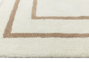 Borders wool carpet - White-beige 200x300 cm - Scandi Living