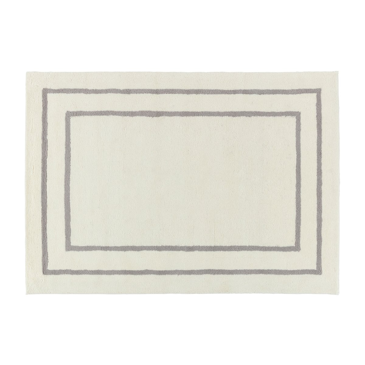 Scandi Living Borders wool carpet White-grey 200x300 cm