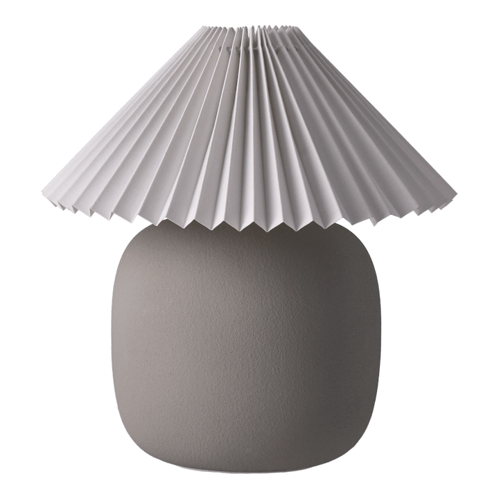 Boulder table lamp 29 cm grey-pleated white - undefined - Scandi Living