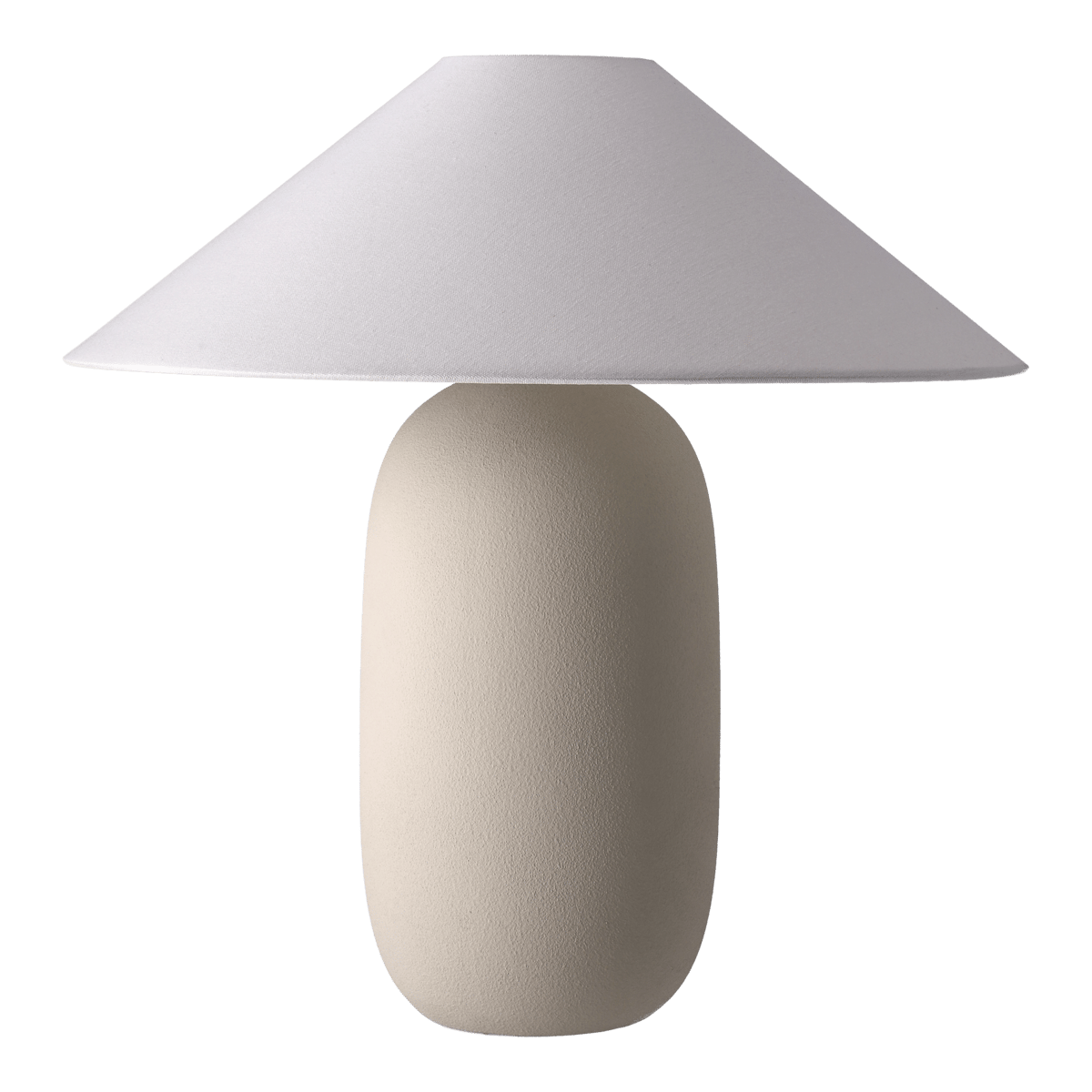 Scandi Living Boulder table lamp 48 cm beige-white Lamp base