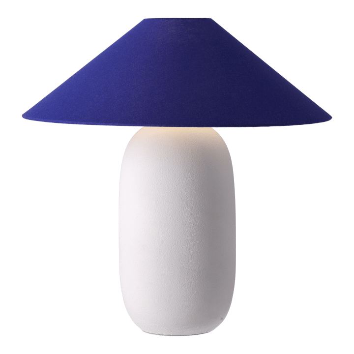 Boulder table lamp 48 cm white-cobolt - undefined - Scandi Living