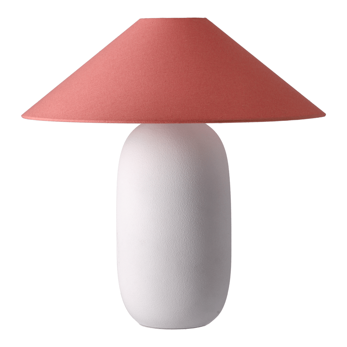 Scandi Living Boulder table lamp 48 cm white-peach