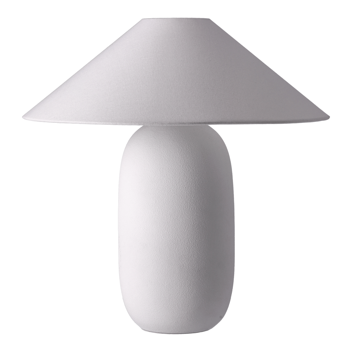 Scandi Living Boulder table lamp 48 cm white-white Lamp base