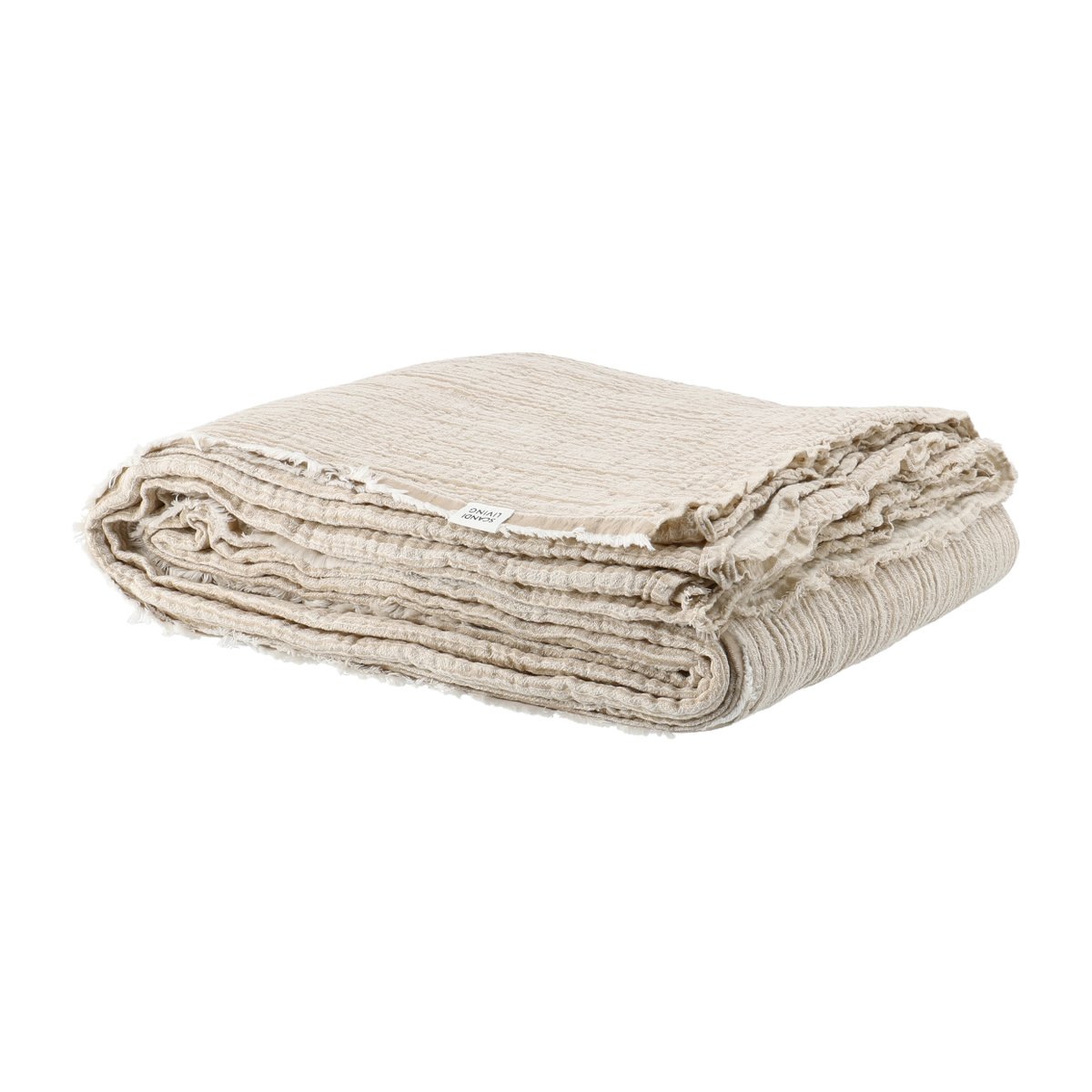 Scandi Living Breeze throw 160x260cm Beige