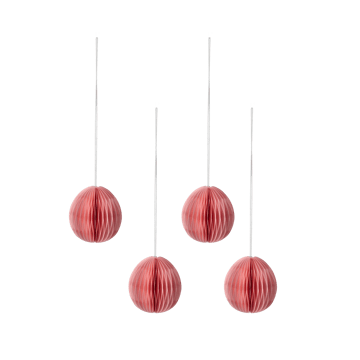 Brooding paper egg 7 cm 6-pack - Pink - Scandi Living