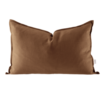 Calm pillow case linen 40x60 cm - Almond Brown - Scandi Living