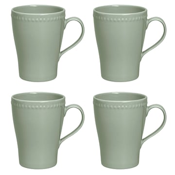 Dots mug 35 cl 4-pack green